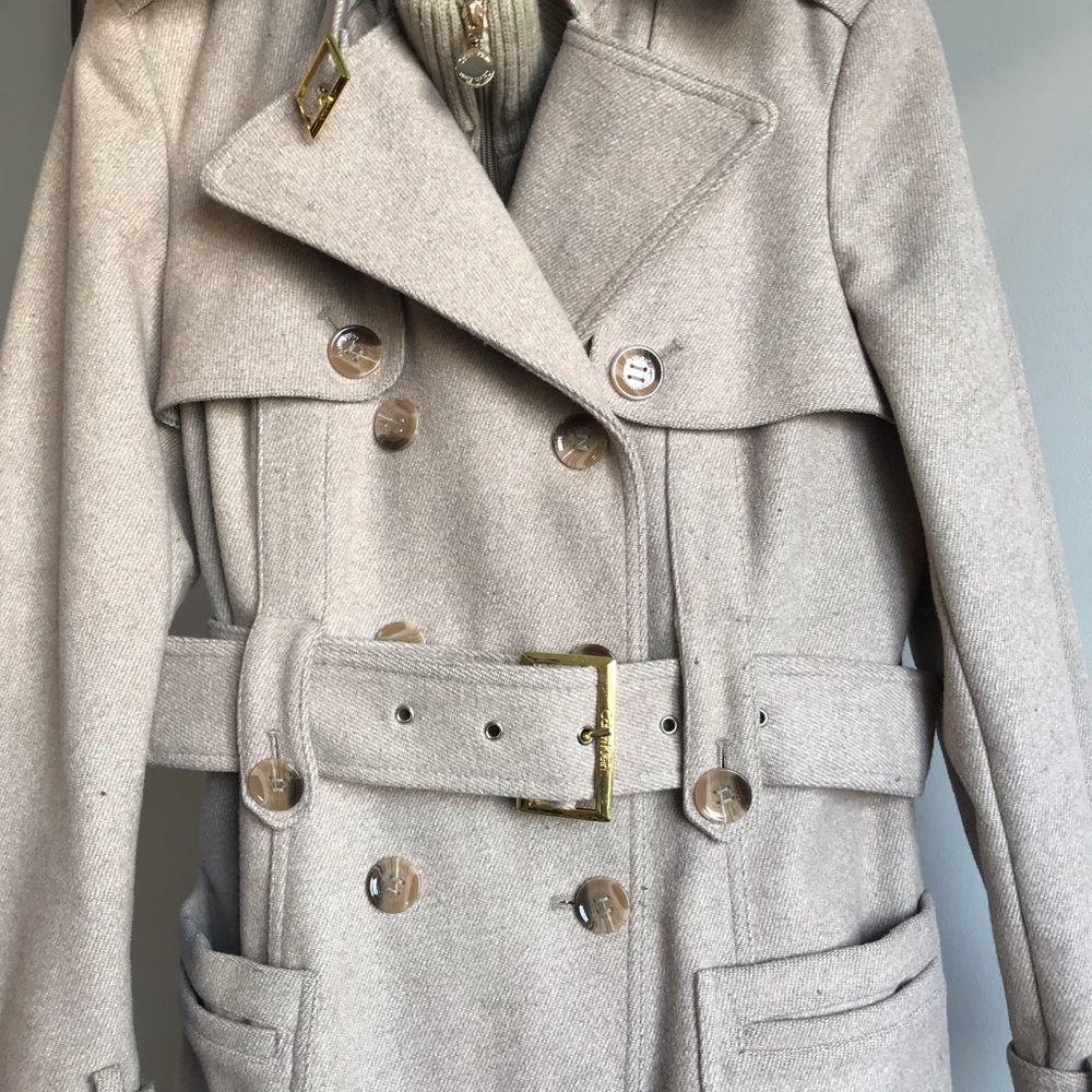CALVIN KLIEN Wool Trench Coat 🧥 - Picture 7 of 8